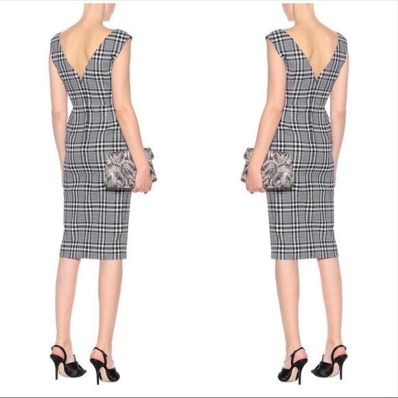Veronica Beard Lark plaid button dress Sz 4 - Picture 2 of 10